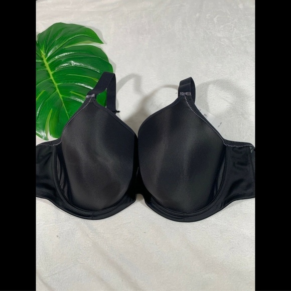 NEW $70 Elomi 'Bijou' Underwire Plunge Bra in Black [ SZ 44DDD‎ ] - Picture 2 of 8